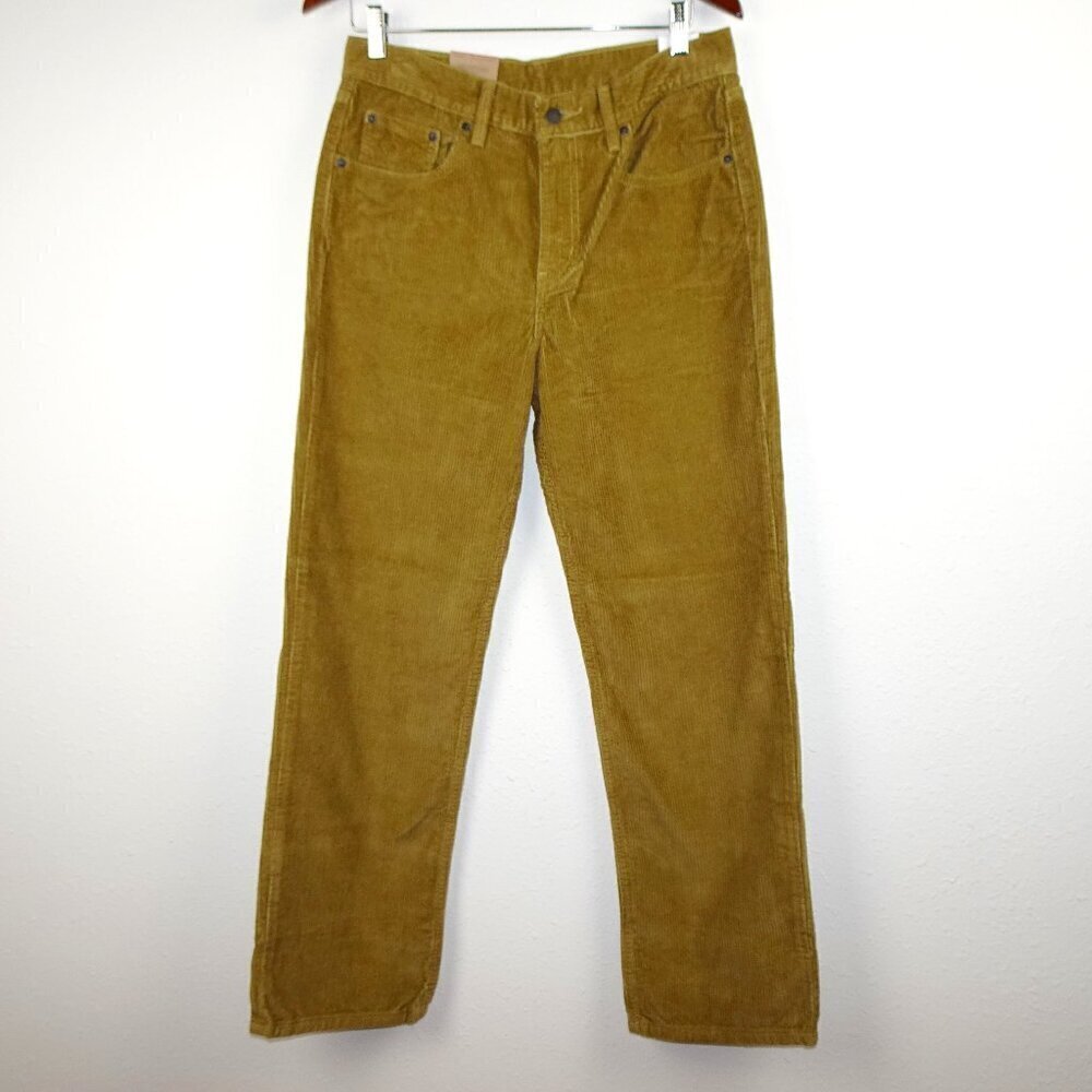Levi's Corduroy Jeans Women's Size 30x30 Brown Straight Leg Relaxed